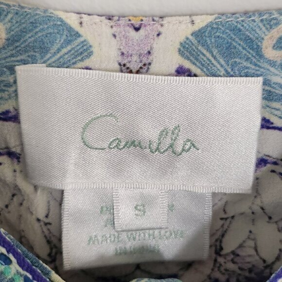 Camilla Girl In The Kimono Short Dress With Tie Front S b165edpp - Picture 6 of 12